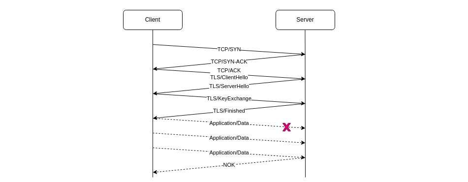 TCP and TLS connection schema